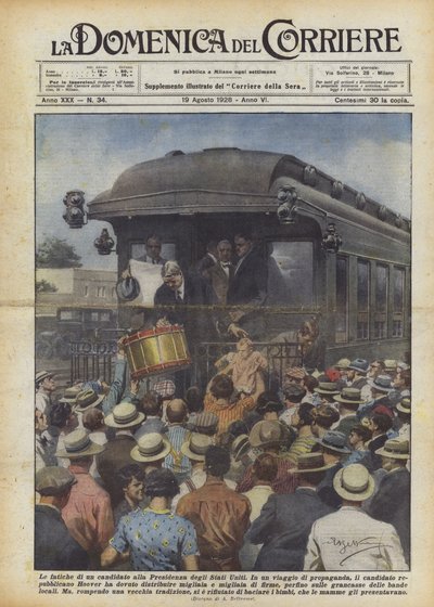 Die Mühen eines Präsidentschaftskandidaten der Vereinigten Staaten von Achille Beltrame