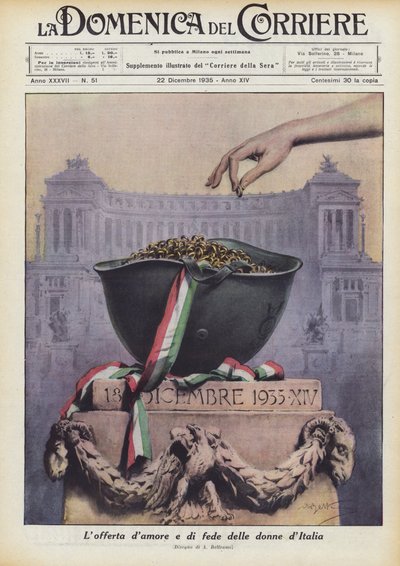 Das Liebes- und Glaubensangebot der Frauen Italiens von Achille Beltrame
