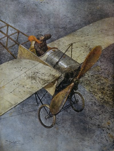 Mauvaises Flugzeugabsturz nach dem Aufprall auf Heuschreckenschwärme, nahe Madrid, Spanien, Illustration von Achille Beltrame aus La Domenica del Corriere, 3. Juni von Achille Beltrame