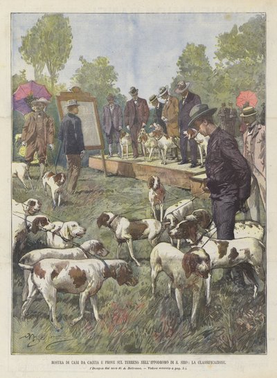 Jagdhundeausstellung Und Feldversuche Im Hippodrom Von S. Siro, Die Klassifizierung von Achille Beltrame