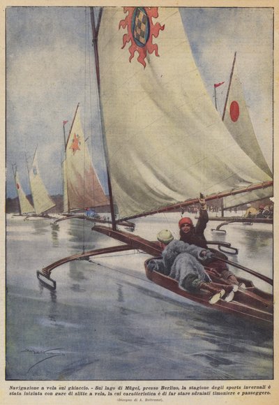 Segeln auf dem Eis von Achille Beltrame