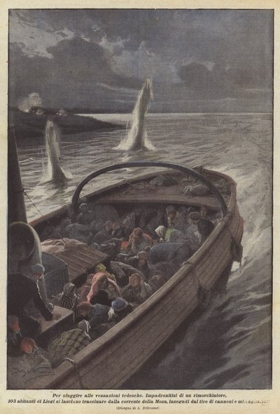 Um den deutschen Schikanen zu entkommen von Achille Beltrame
