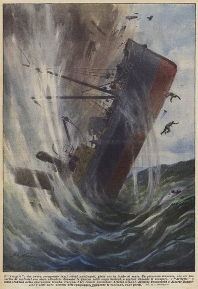 Die Klaue, die so viele Schiffsschätze geborgen hatte, liegt nun auf dem Meeresgrund von Achille Beltrame