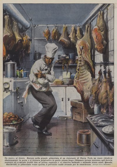 Ein Koch im Freien von Achille Beltrame