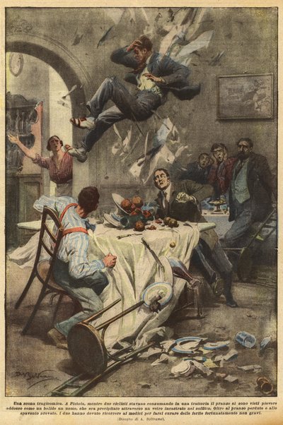 Eine tragikomische Szene von Achille Beltrame