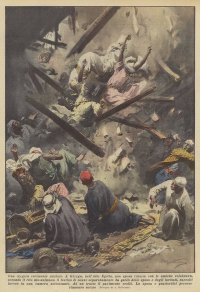 Eine tragische Hochzeitszeremonie von Achille Beltrame