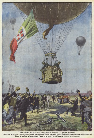 Ein italienischer Sieg bei den Olympischen Spielen in Antwerpen von Achille Beltrame