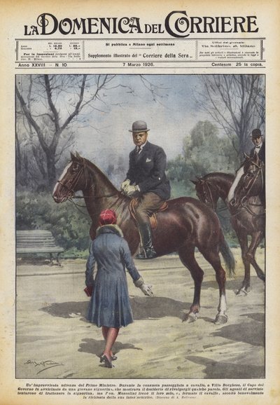 Eine improvisierte Audienz des Premierministers von Achille Beltrame