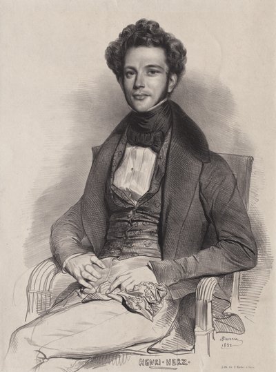 Henri Herz, Pianist von Achille Devéria