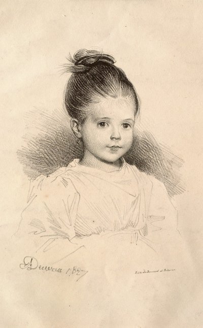 Fräulein Marie de Clérambault (Mlle Marie de Clérambault) von Achille Devéria