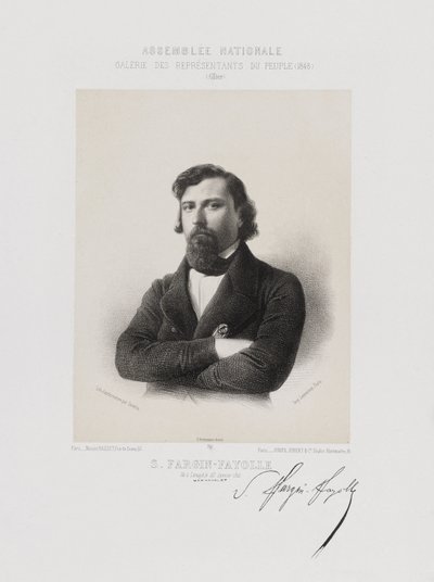 Assemblée nationale, Galerie der Volksvertreter - Jules André Sébastien Fargin-Fayolle (Allier) von Achille Devéria