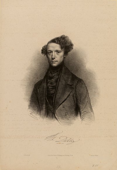 Porträt des Komponisten Theodor Döhler 1814-1856 von Achille Devéria