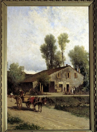 Geburtsort von Giuseppe Verdi in Roncole di Busseto von Achille Formis Befani