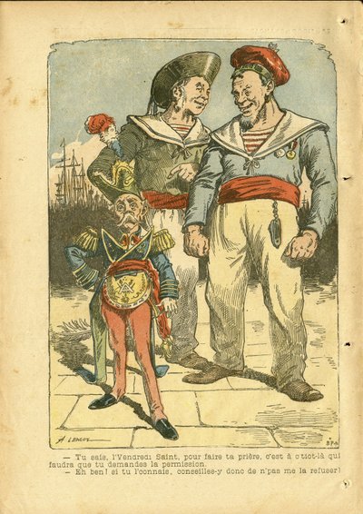 Illustration von Achille Lemot in Le Pelerin von Achille Lemot