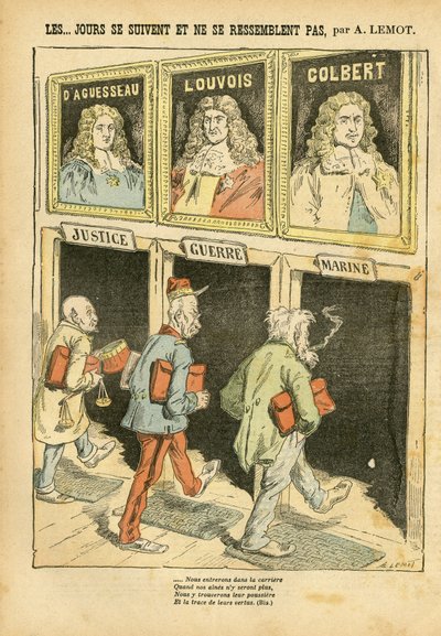 Illustration von Achille Lemot (1846-1909) in Le Pelerin von Achille Lemot
