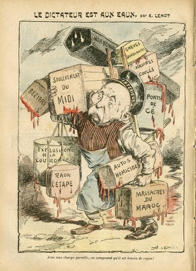 Illustration von Achille Lemot (1846-1909) in Le Pelerin von Achille Lemot