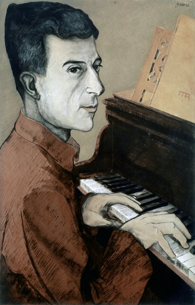 Porträt von Joseph-Maurice Ravel von Achille Ouvre