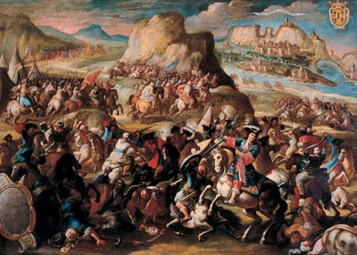 Die Schlacht von Oran, 1699 von Acisclo Antonio Palomino de Castro y