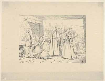 Angebot von Glocken zur Kanonengießerei (aus Confederate War Etchings) von Adalbert John Volck
