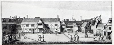 Südansicht des Arundel House in London, radiert von Wenceslaus Hollar, veröffentlicht 1792 von Adam Alexius Bierling