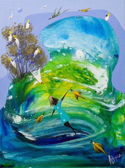 Freudiger Geisterflug von Adam Bogusz