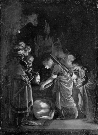 Die Darbietung des Hauptes von Johannes dem Täufer, Nacht von Adam Elsheimer