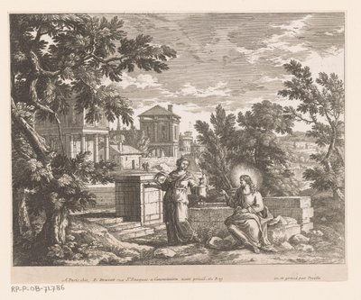 Christus und die Samariterin von Adam Perelle