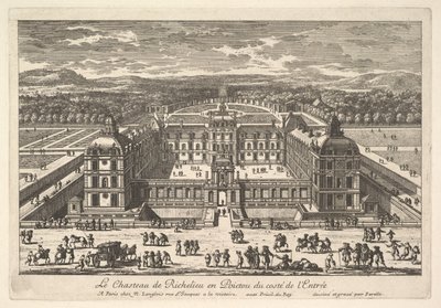 Das Schloss von Richelieu in Poitou von der Eingangsseite von Adam Perelle