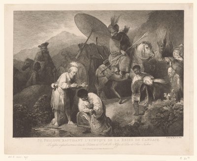 Die Taufe des Kämmerers durch Philippus von Adam von Bartsch