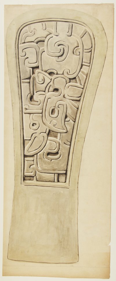 Steinrelief aus Veracruz, Mexiko von Adela Breton