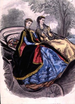 Damenkleider von Madame Breant-Castel, Mäntel von den Grands Magazins du Louvre aus dem 