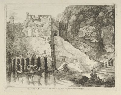 Ansicht der Trümmer der Bäder von Nero von Adélaide Allou