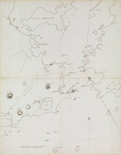 Karte des Hafens von Rio de Janeiro, Brasilien, ca. 1849 von Admiral Sir Edward Gennys Fanshawe