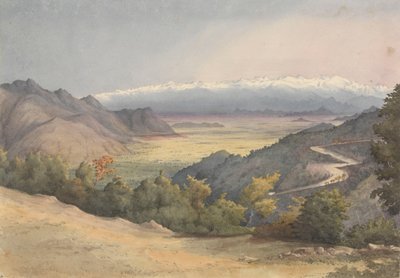 Ebene von Santiago, Chile, von der Cuesta del Prado, 7. Januar 1851 von Admiral Sir Edward Gennys Fanshawe