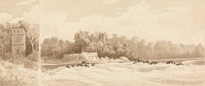 Ruine eines Turms auf dem Gelände der alten Stadt Panama, zerstört von Morgan dem Freibeuter im Jahr 1670, März 1850 von Admiral Sir Edward Gennys Fanshawe