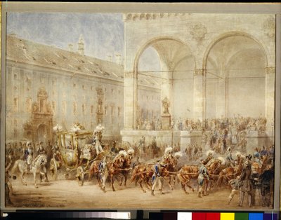 Abschiedszeremonie des Kaisers Nikolaus I. von Adolf Jossifowitsch Charlemagne