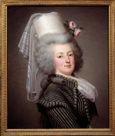 Porträt von Marie Antoinette de Lorraine-Habsburg, Königin von Frankreich (1755-1793), im Amazonenkleid von Adolf Ulrich Wertmuller