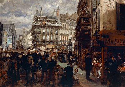 Ein Wochentag in Paris von Adolph Menzel