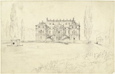 Das Palais im Großen Garten in Dresden von Adolph Menzel
