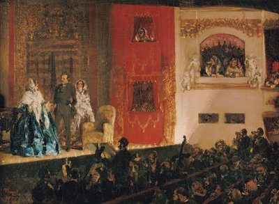 Das Théâtre du Gymnase von Adolph Menzel