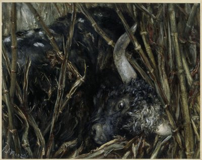 Der Yak-Stier im Bambus. Aus dem „Kinderalbum“ von Adolph Menzel