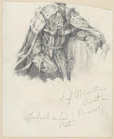 Englisches Ministerornat vom Porträt des Lord Bute von Adolph Menzel