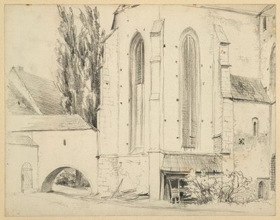 Katholische Pfarrkirche St. Martin in Jauer von Nordosten von Adolph Menzel