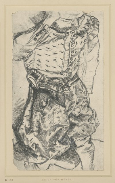 Modell im Prunkkleid des Kurfürsten Johann Georgs I. von Sachsen, Historisches Museum, Dresden von Adolph Menzel
