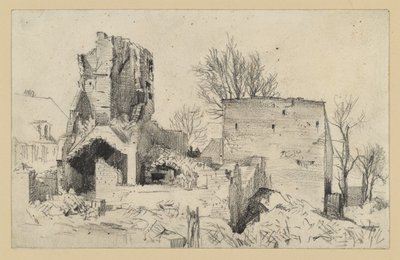 Ruine eines Hauses von Adolph Menzel