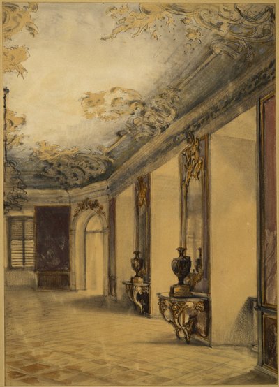 Saal im Schloss von Lissa von Adolph Menzel