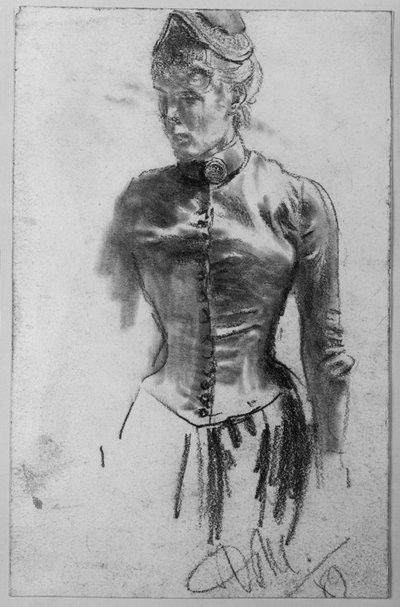 Stehende Frau von Adolph Menzel