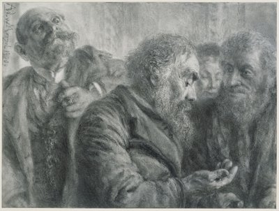 Vier Alte von Adolph Menzel