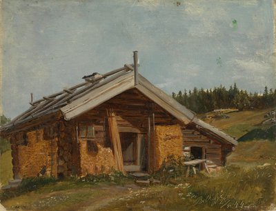Bauernhaus in Bolkesjø von Adolph Tidemand