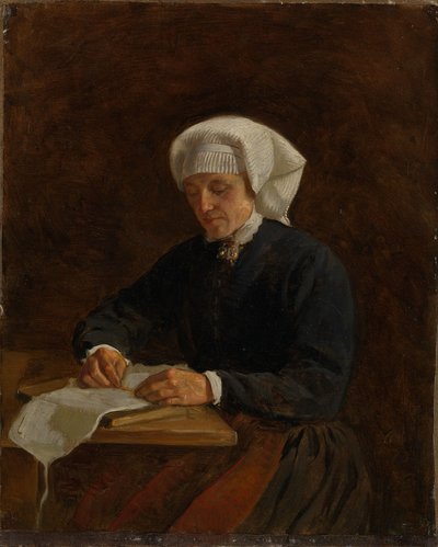 Bäuerin aus Vikøy von Adolph Tidemand